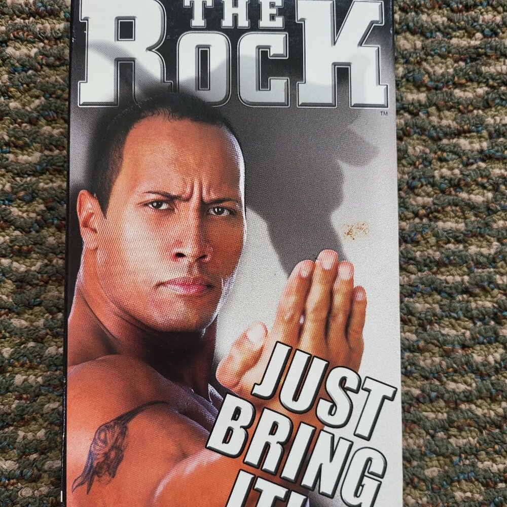 THE ROCK Just Bring It VHS Tape Wrestling Video TV-14 WWF WWE WCW Vintage y2k V1